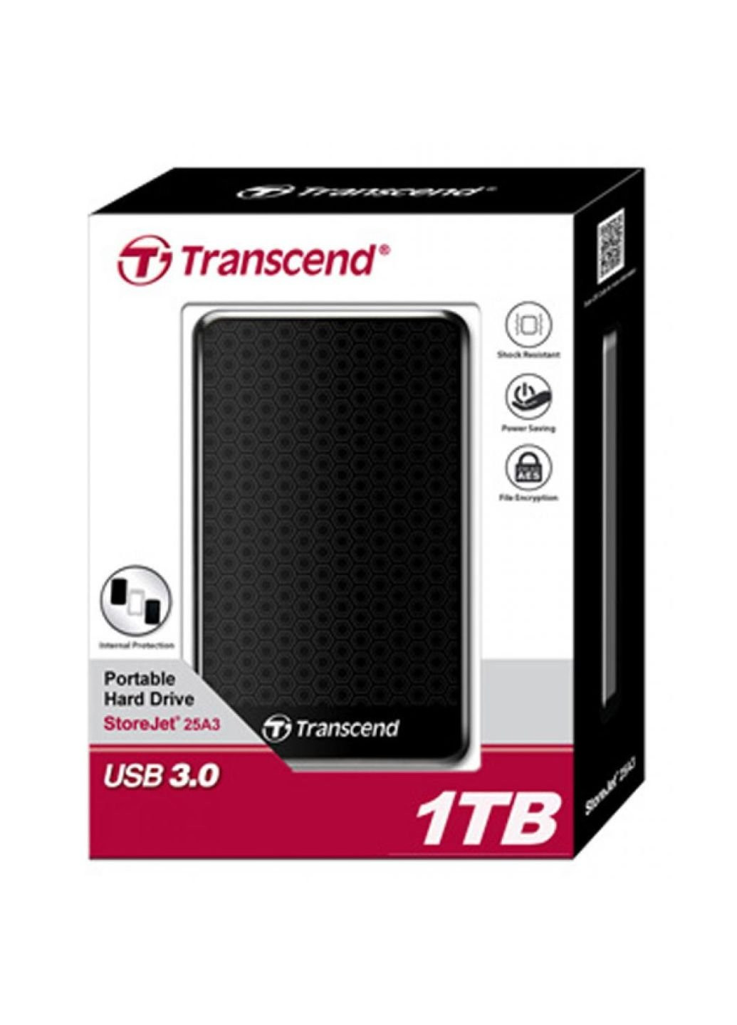 Внешний жесткий диск (TS2TSJ25A3K) Transcend 2.5" 2TB (250053786)