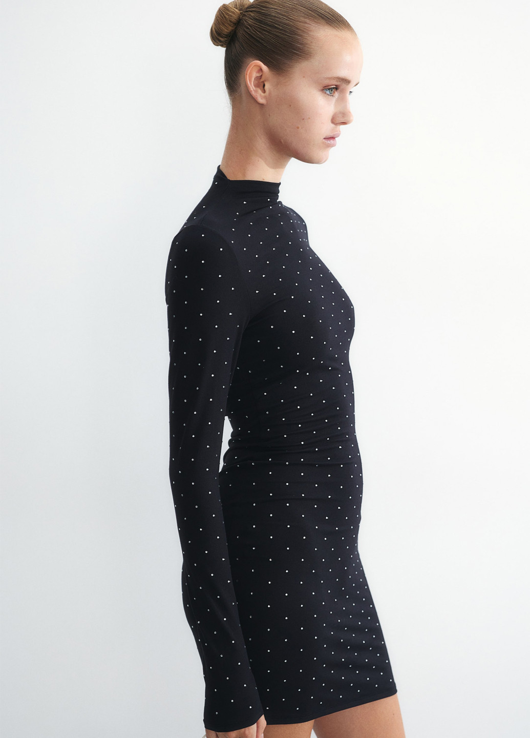 Чорна коктейльна сукня H&M однотонна