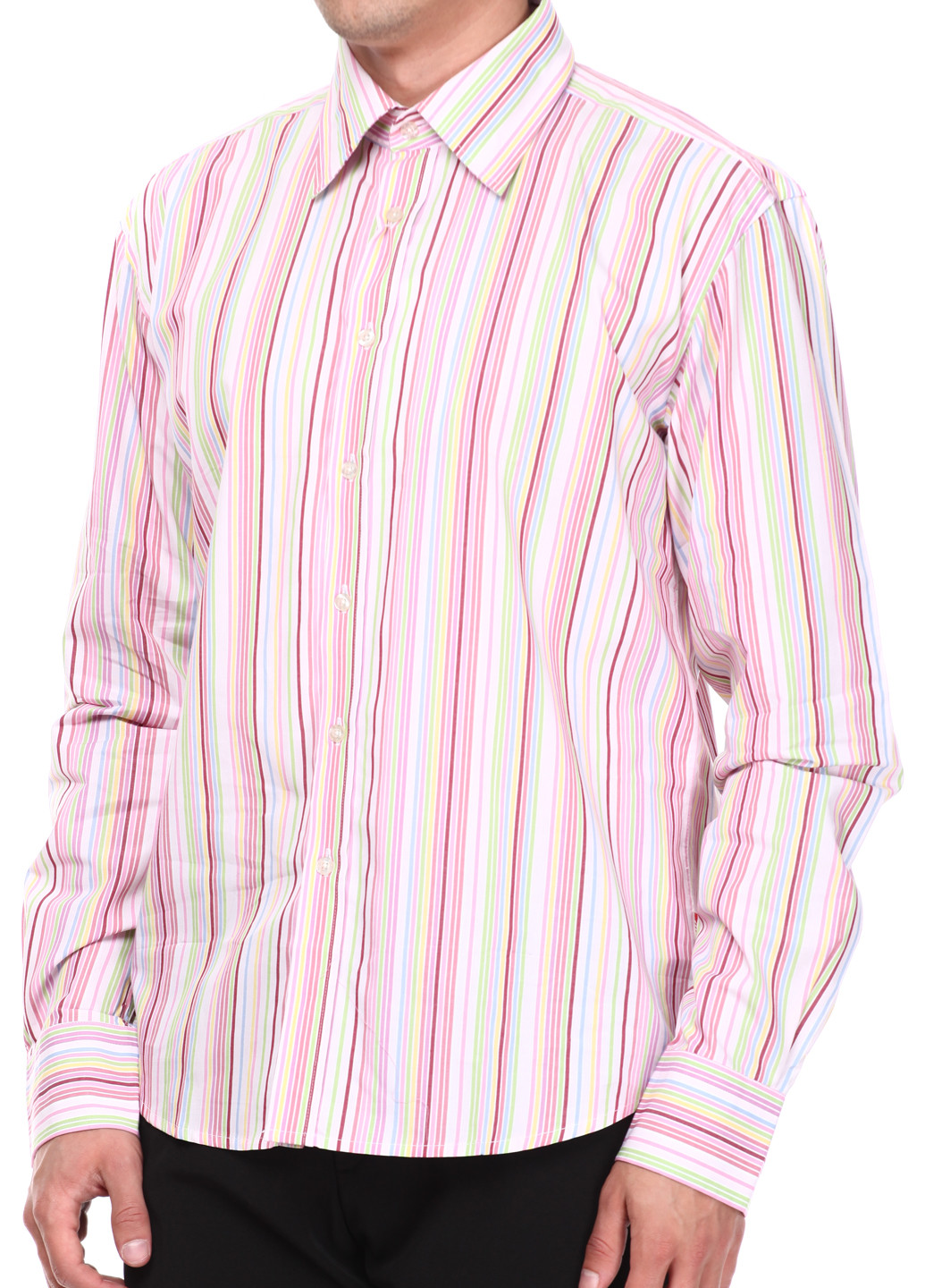 Светло-розовая кэжуал рубашка D.B.C с длинным рукавом