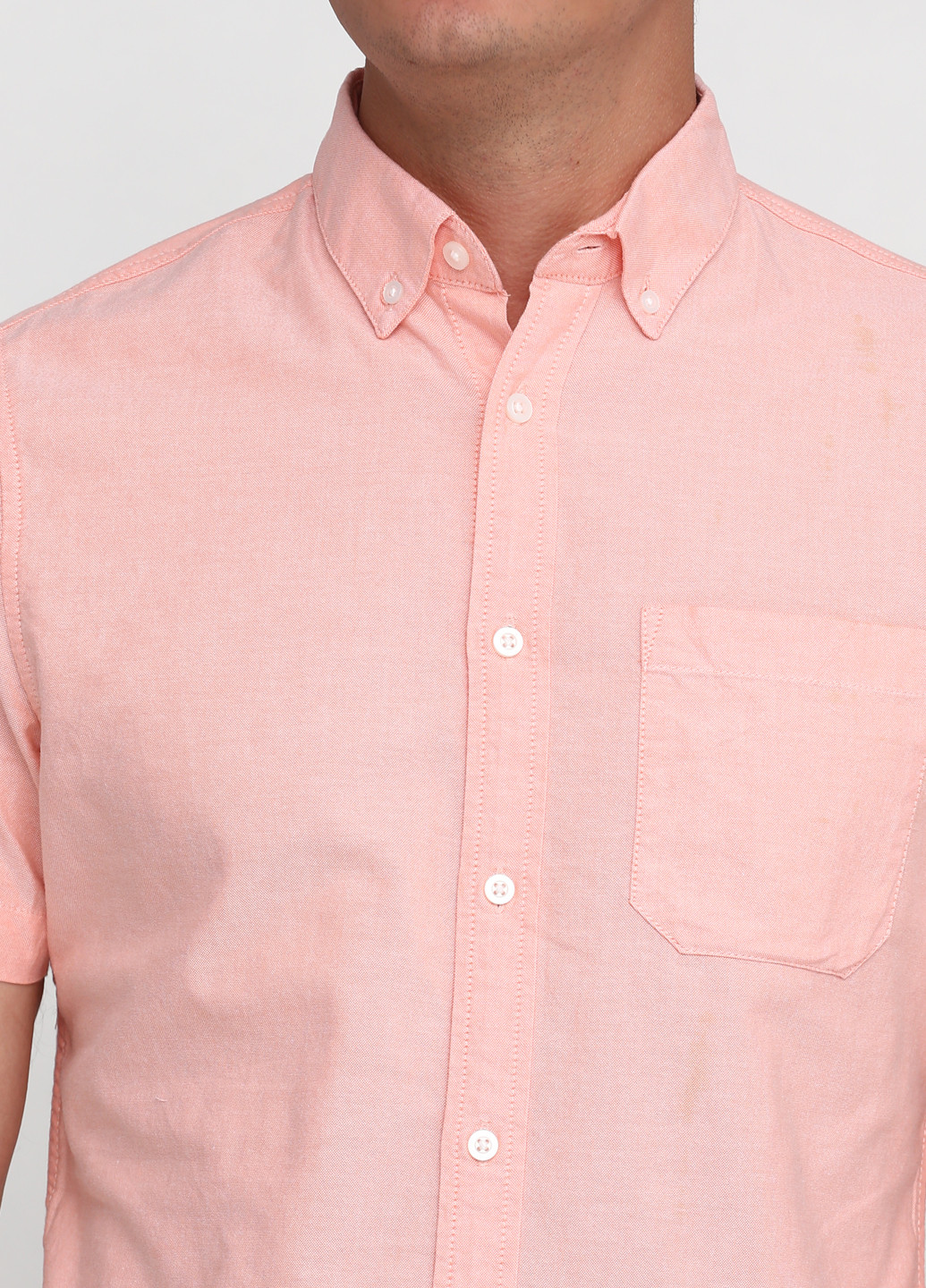 Розовая кэжуал рубашка однотонная C&A