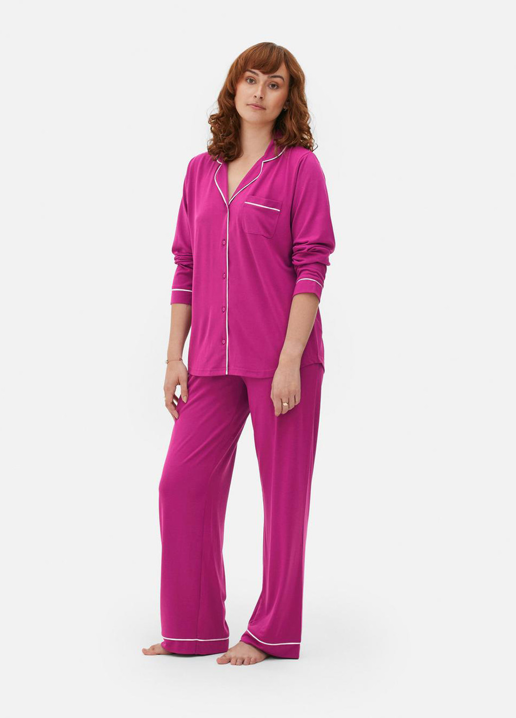 Фиолетовая всесезон пижама (рубашка, брюки) рубашка + брюки Primark