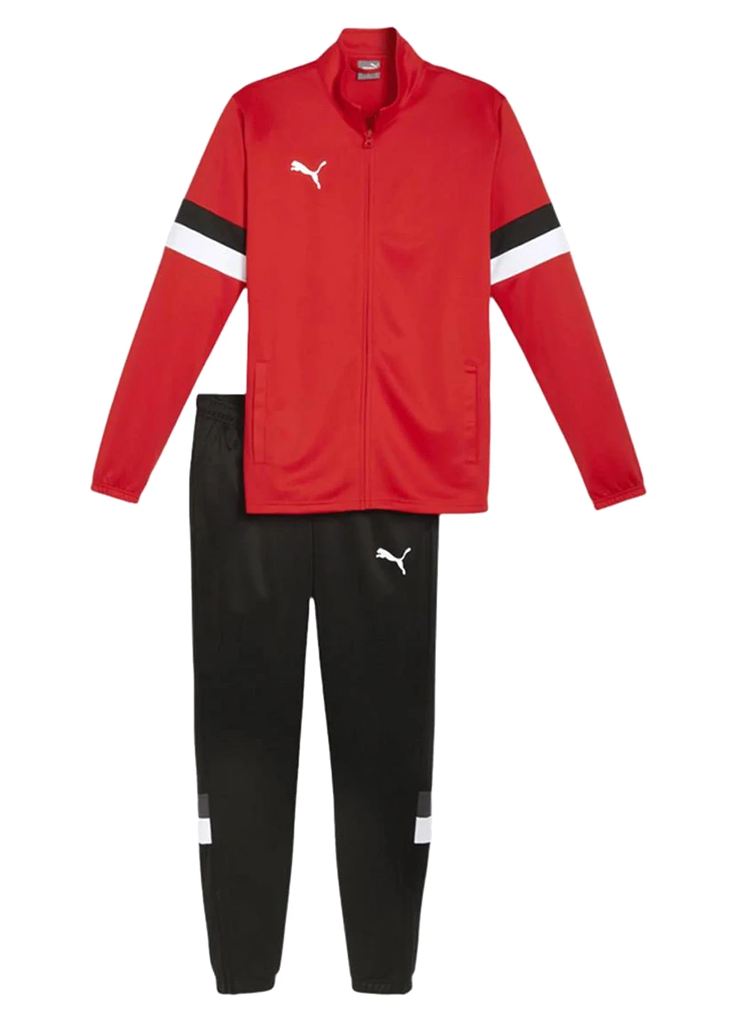 Костюм (олимпийка, брюки) 658653-01 Puma Teamrise Trainingsanzug F01 Red/Black (367049530)