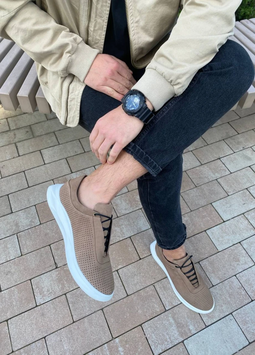 Бежеві кросівки shoesband демісезон Brand