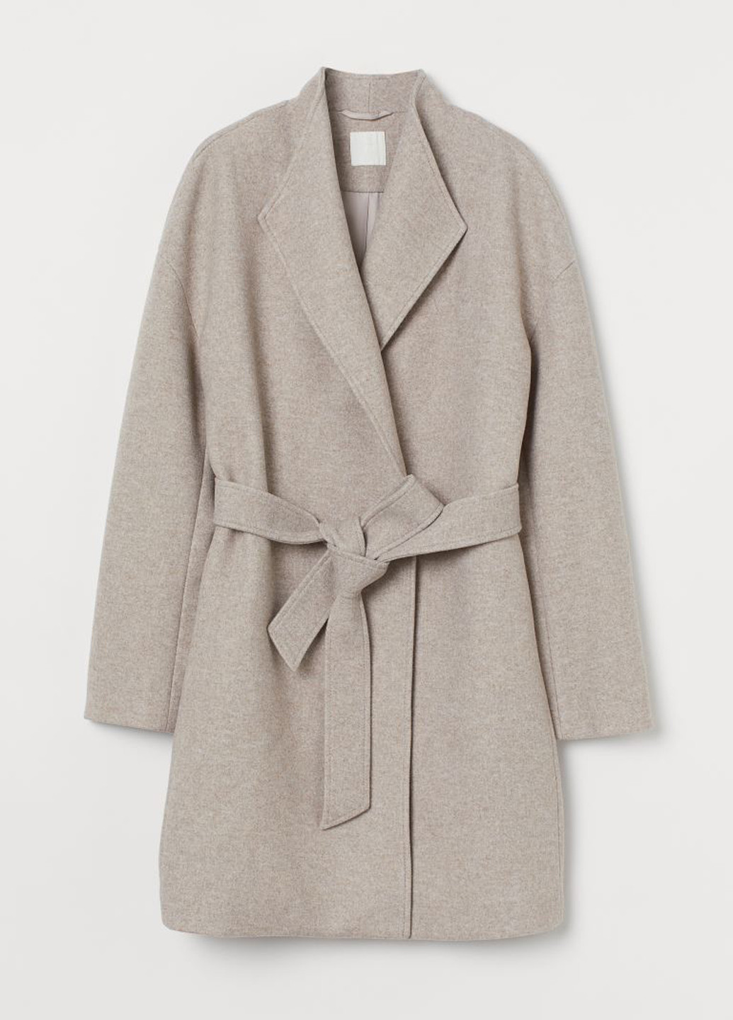 Бежевое демисезонное Пальто однобортное H&M