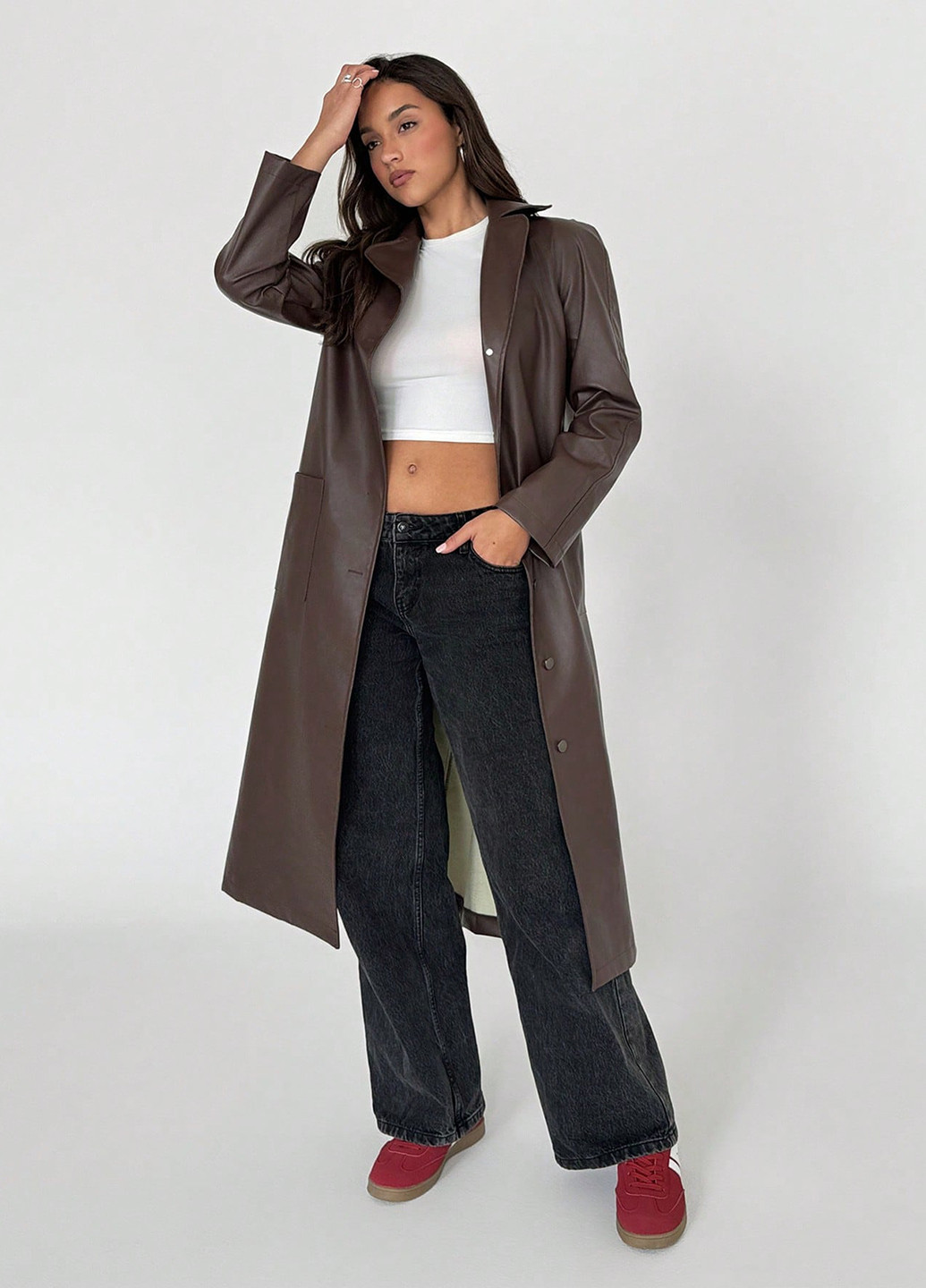 Плащ SHEIN тренчкот на гудзиках демісезон (332709544)