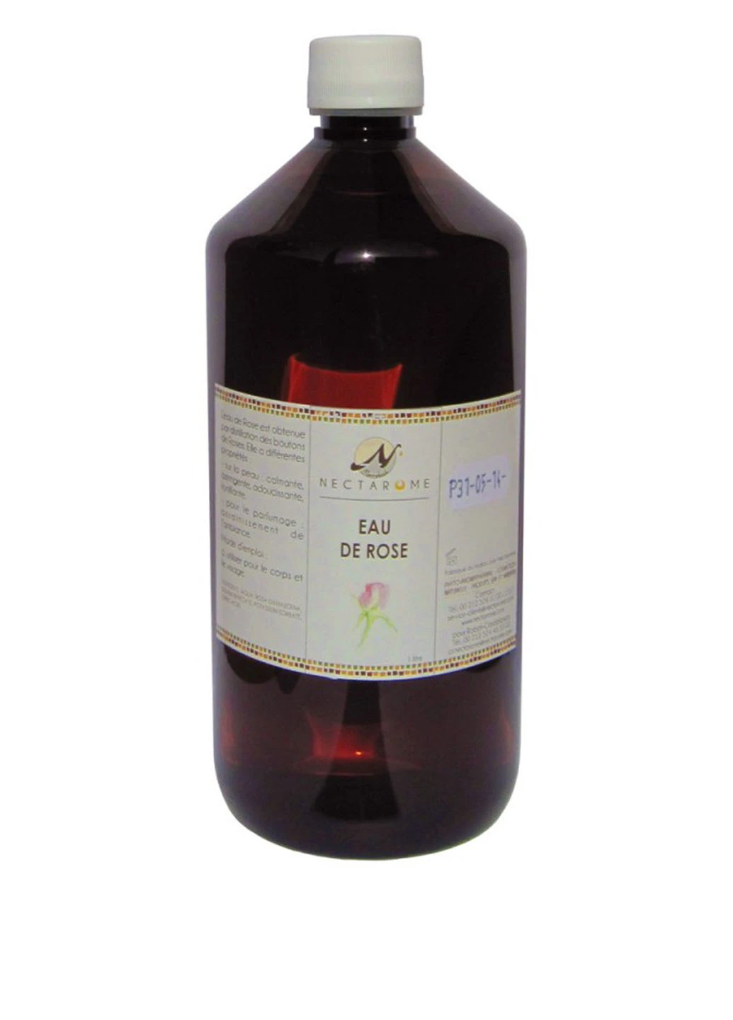 ЦВЕТОЧНАЯ ВОДА ДАМАССКОЙ РОЗЫ ДЛЯ ЛИЦА, ВОЛОС И ТЕЛА / EAU DE ROSE, 1 Л Nectarome (19746397)