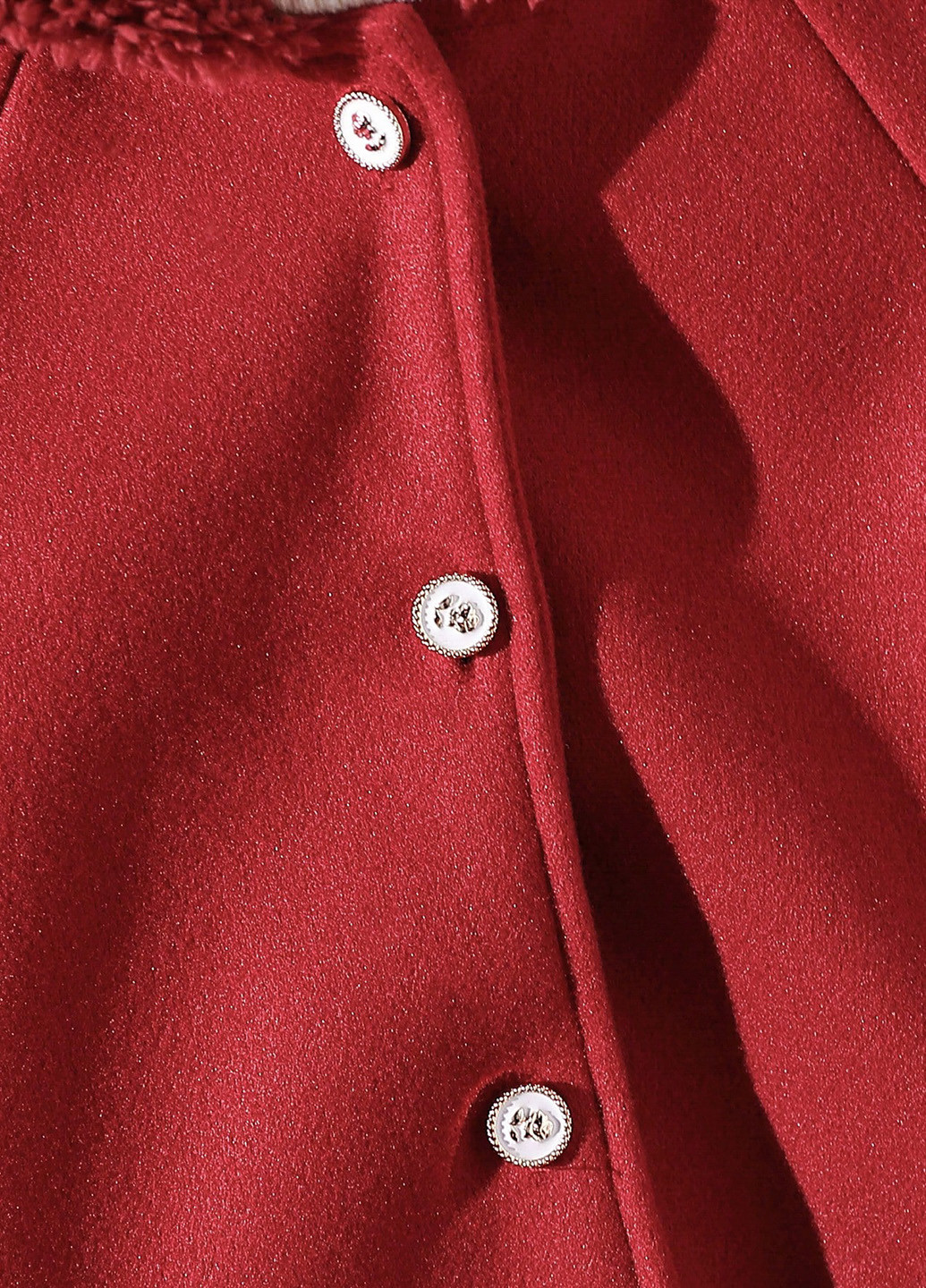 Бордове демісезонне Пальто однобортне SHEIN