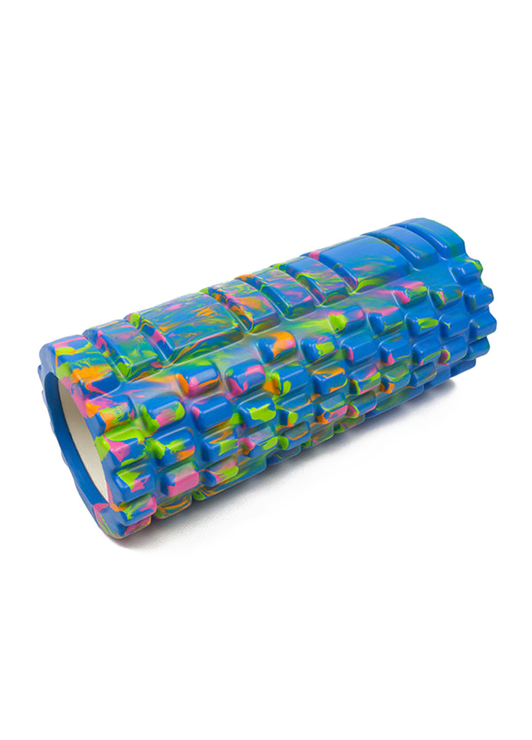 Масажний ролик Grid Roller v1.1 Multi 33 см синій для фітнесу та йоги (ролер, валик, циліндр) EasyFit (237657536)