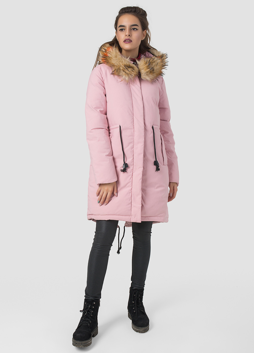 Рожева зимня куртка Azuri