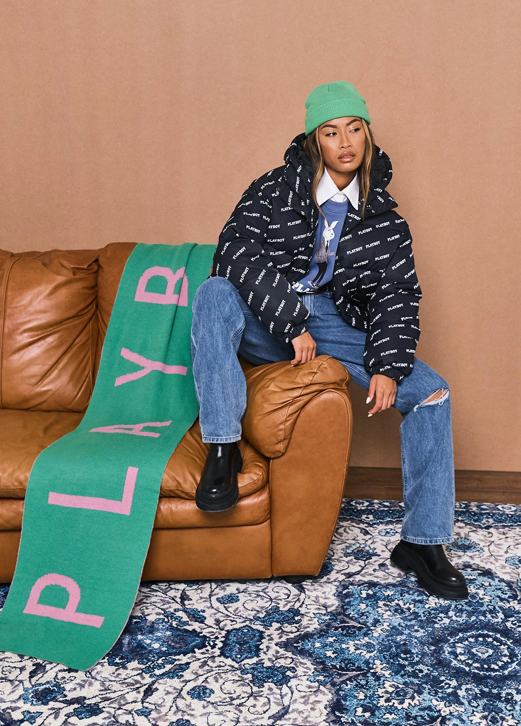 Черная зимняя куртка Missguided
