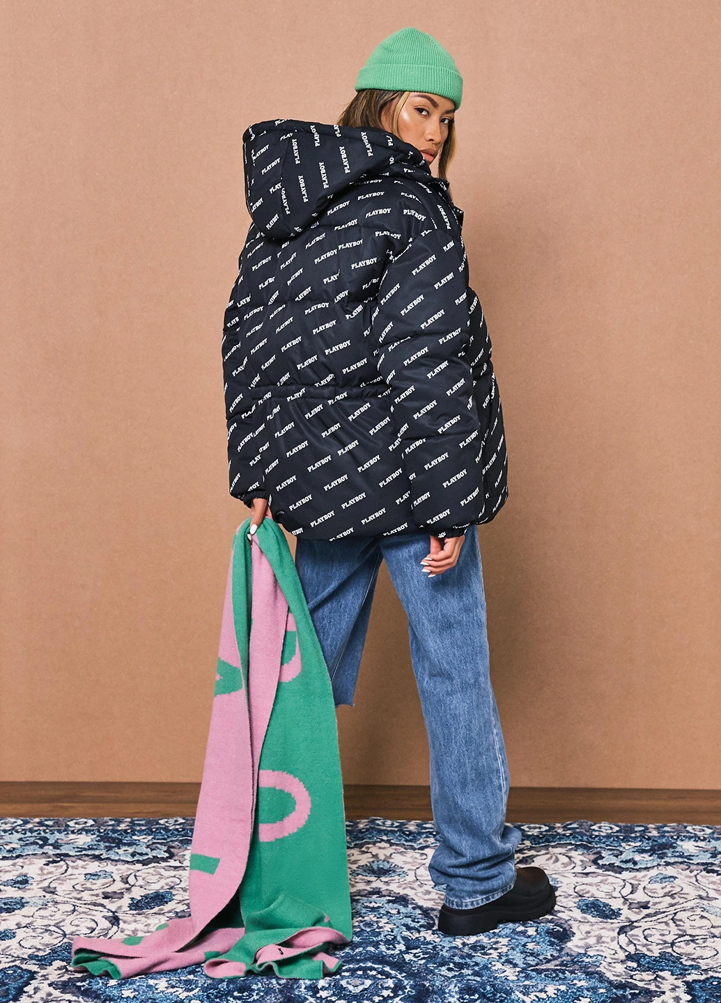 Черная зимняя куртка Missguided