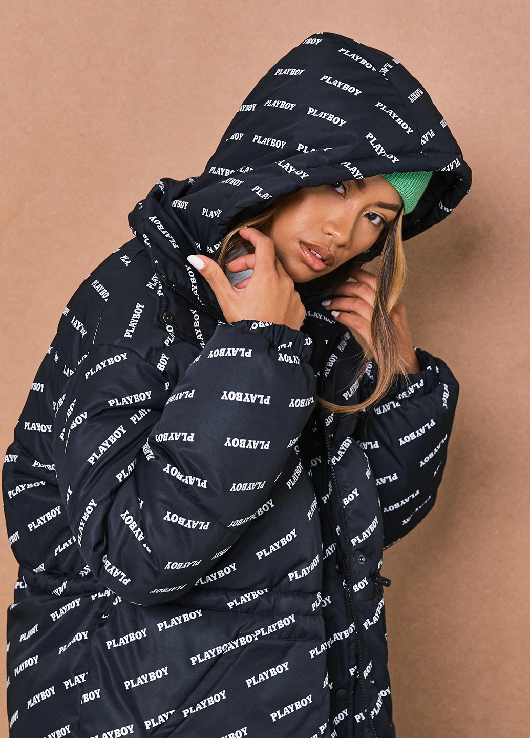 Черная зимняя куртка Missguided