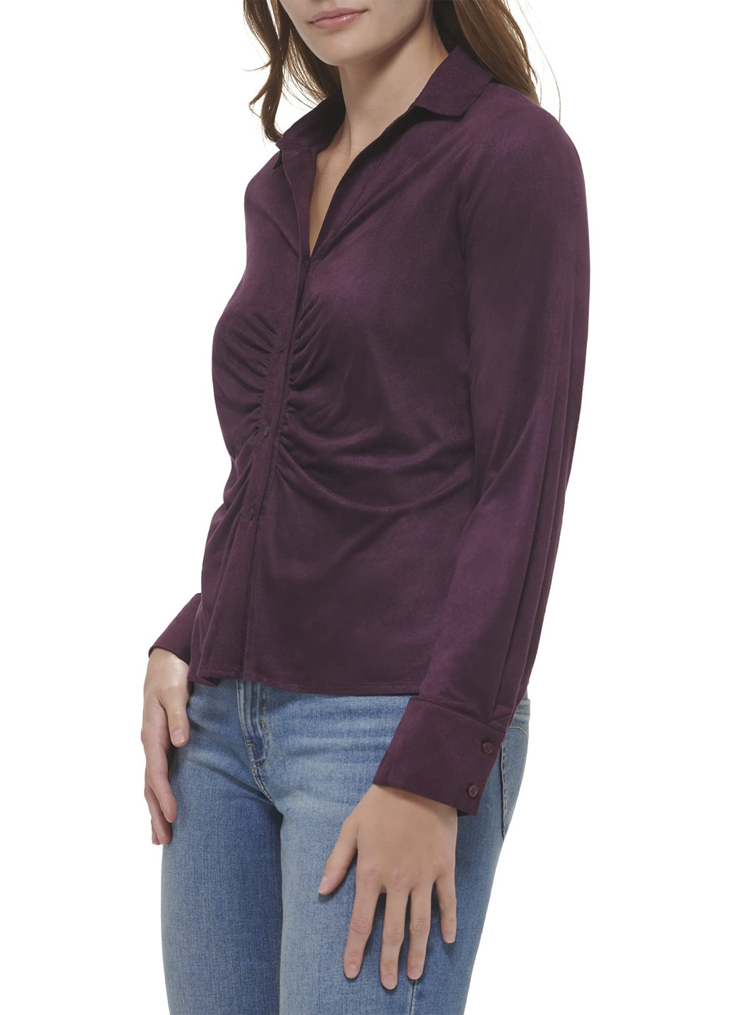 Сливовая блуза Calvin Klein