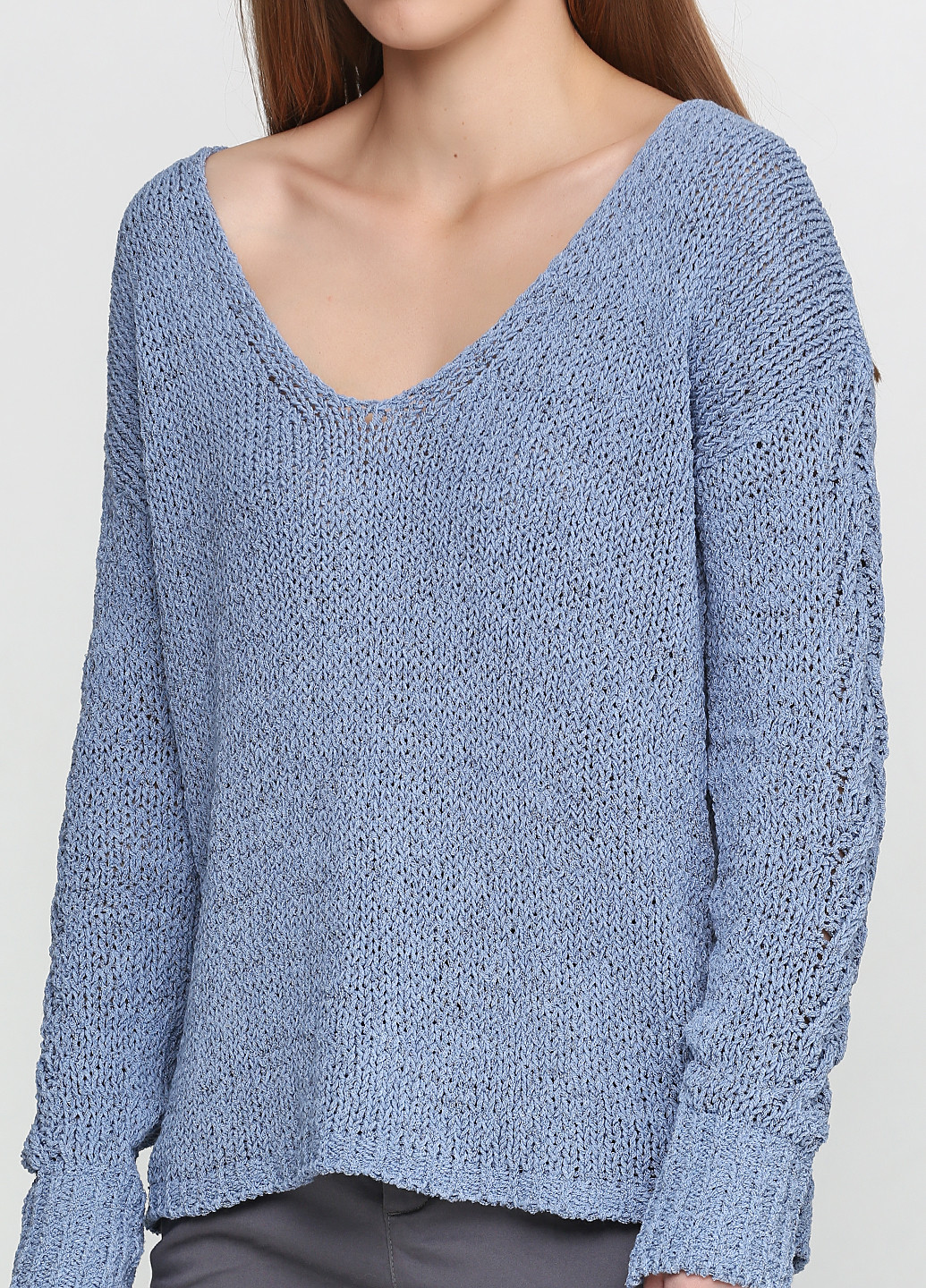Бледно-синий демисезонный пуловер пуловер United Colors of Benetton