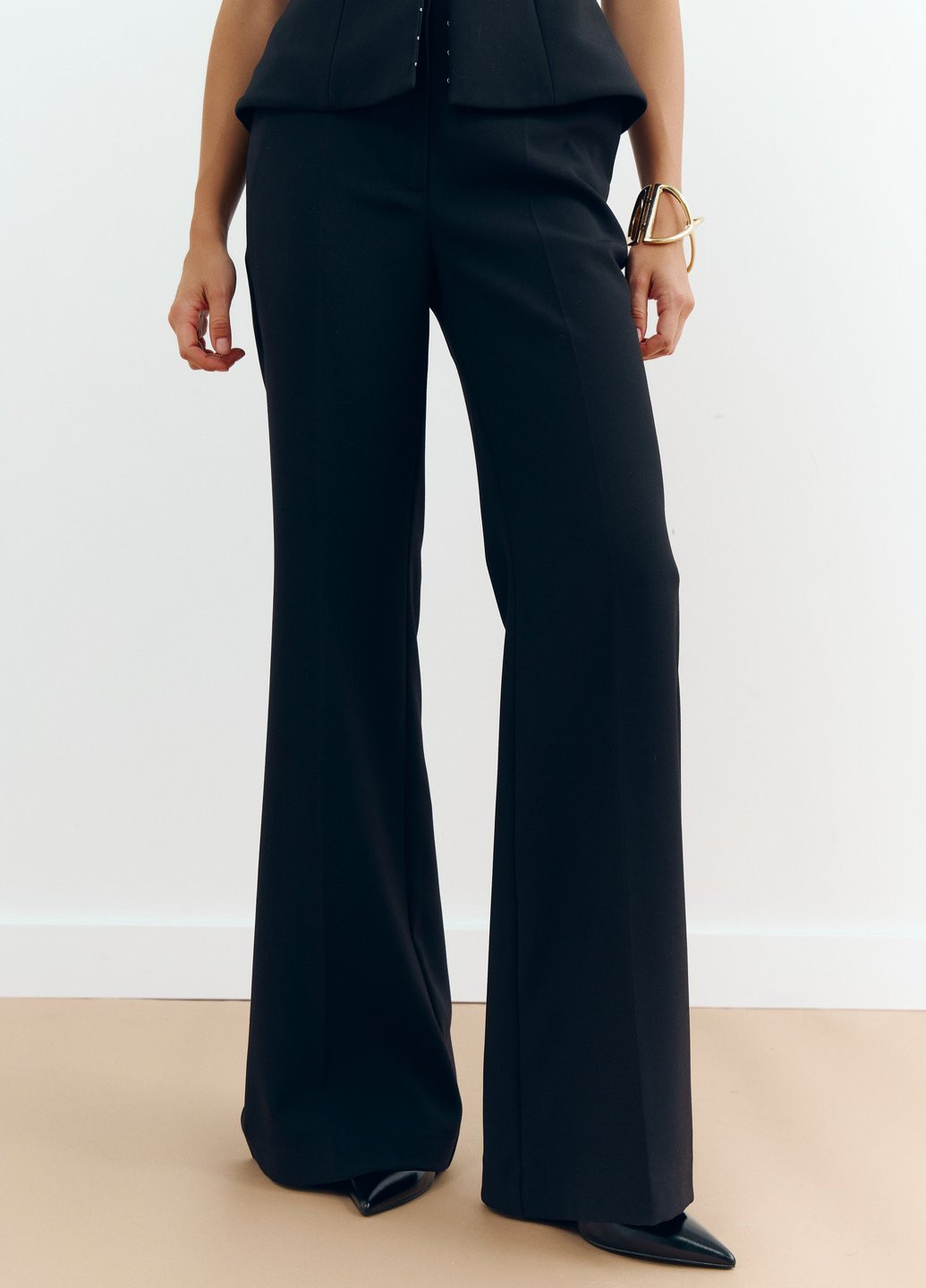 Чорний демісезонний комплект (штани, баска) Gepur