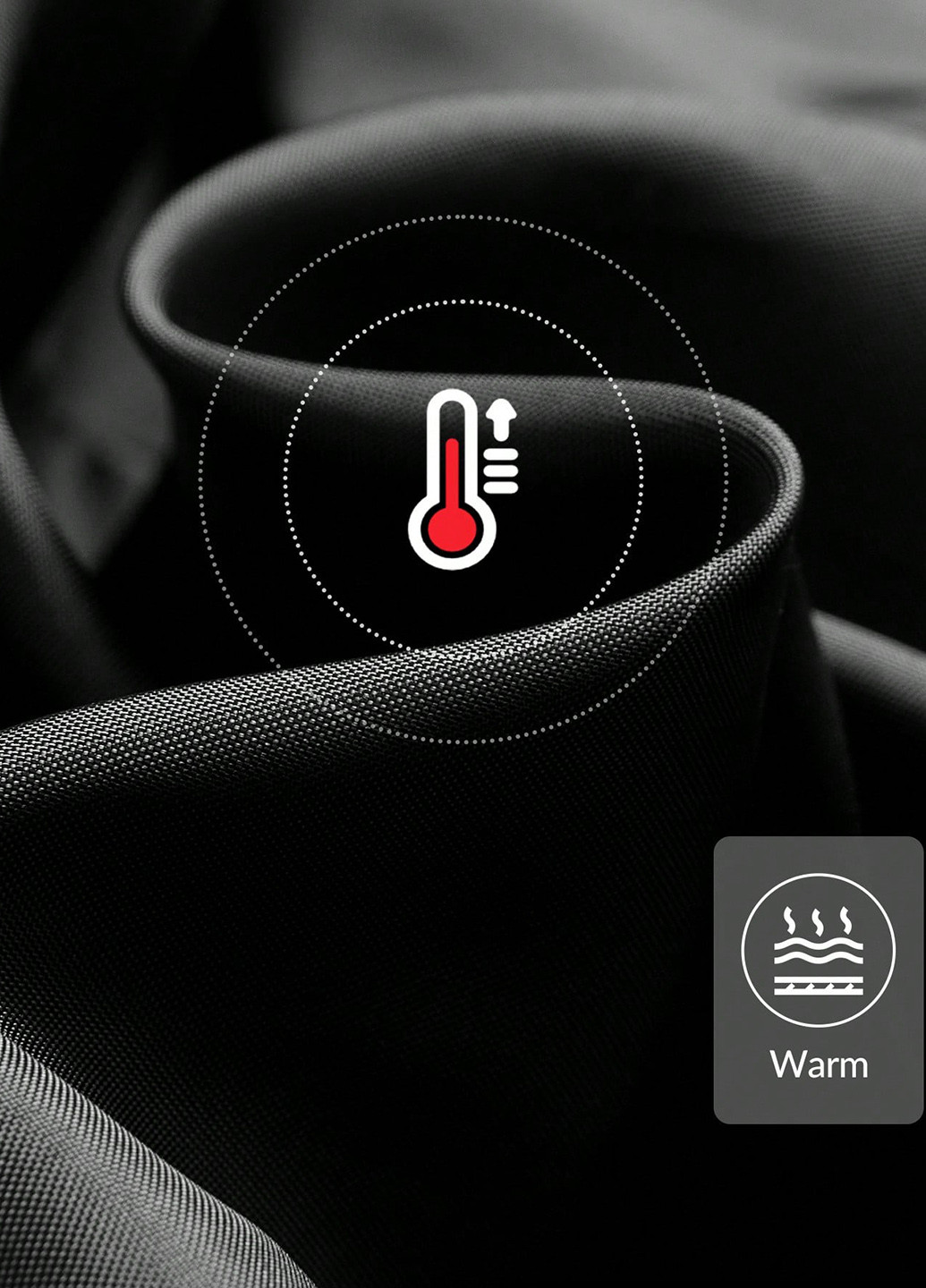 Чорна зимня куртка куртка-пальто SHEIN