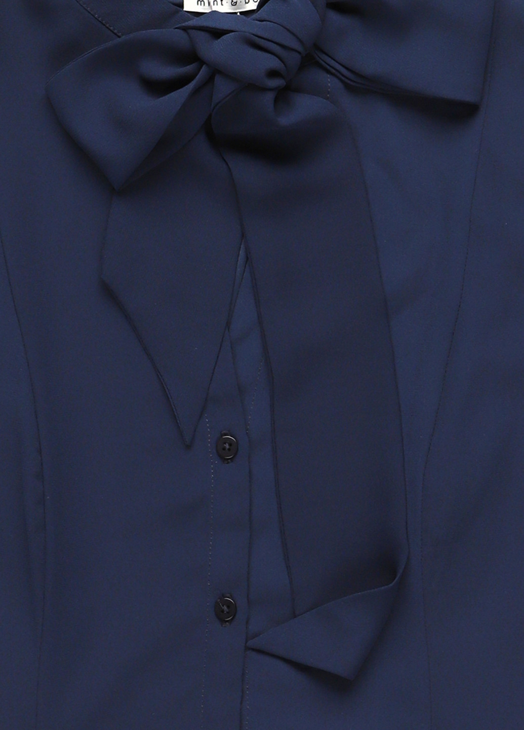 Темно-синее кэжуал платье рубашка MINT&BERRY однотонное