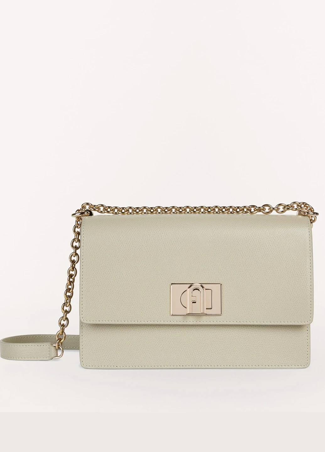 Жіноча шкіряна сумка BAFIACOARE000M7Y00 Світло-сіра Furla 1927 S CROSSBODY 24 (252863941)
