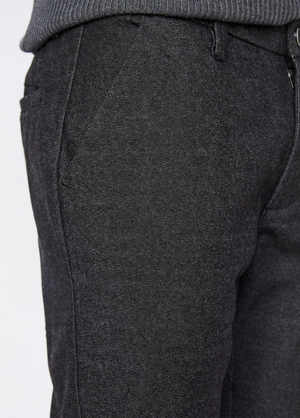 Темно-серые кэжуал демисезонные прямые брюки KOTON