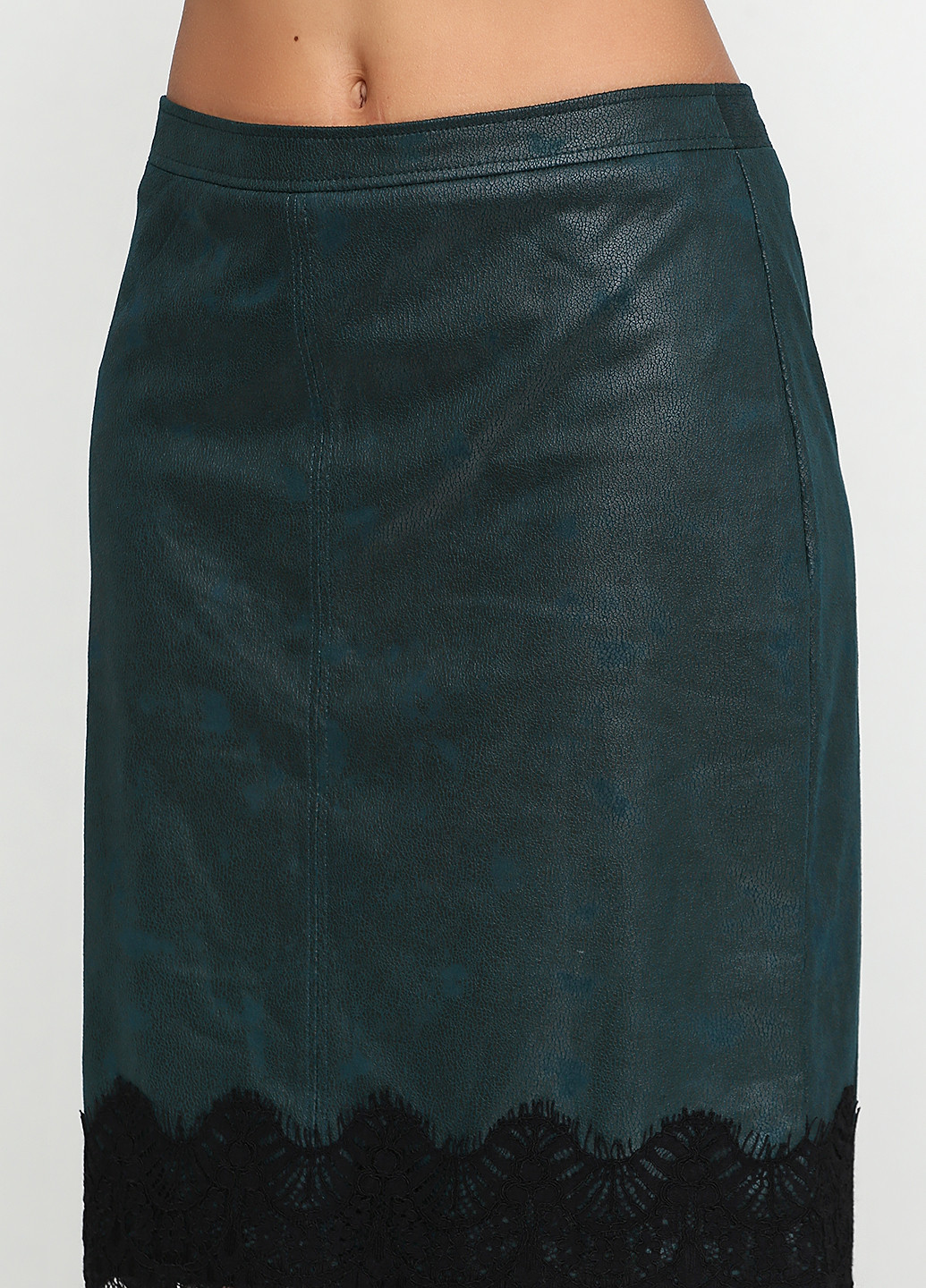 Зеленая кэжуал однотонная юбка S.Oliver миди