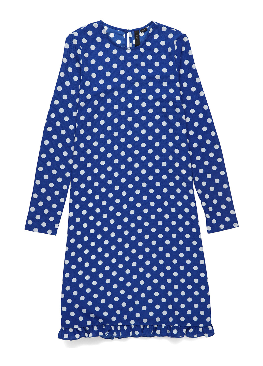 Синя кежуал сукня а-силует YAS в горошок