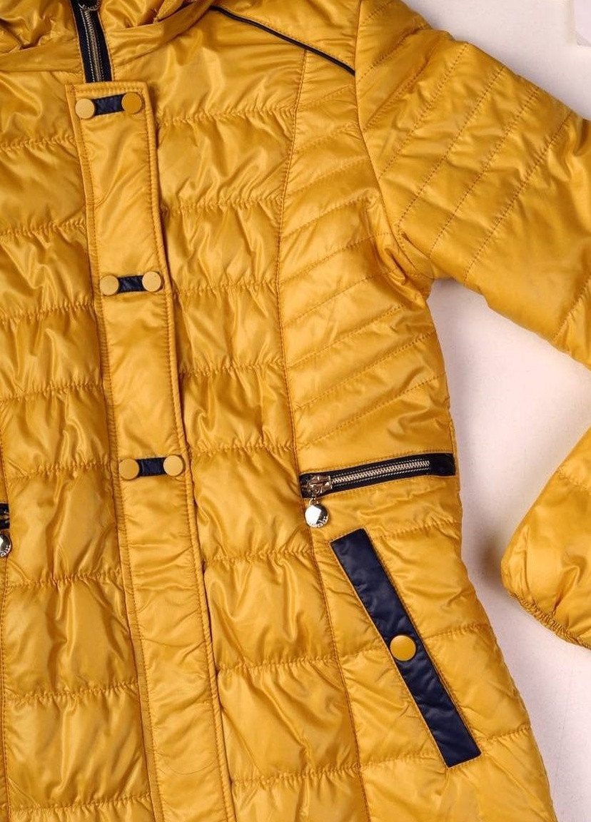 Жовта демісезонна куртка No Brand