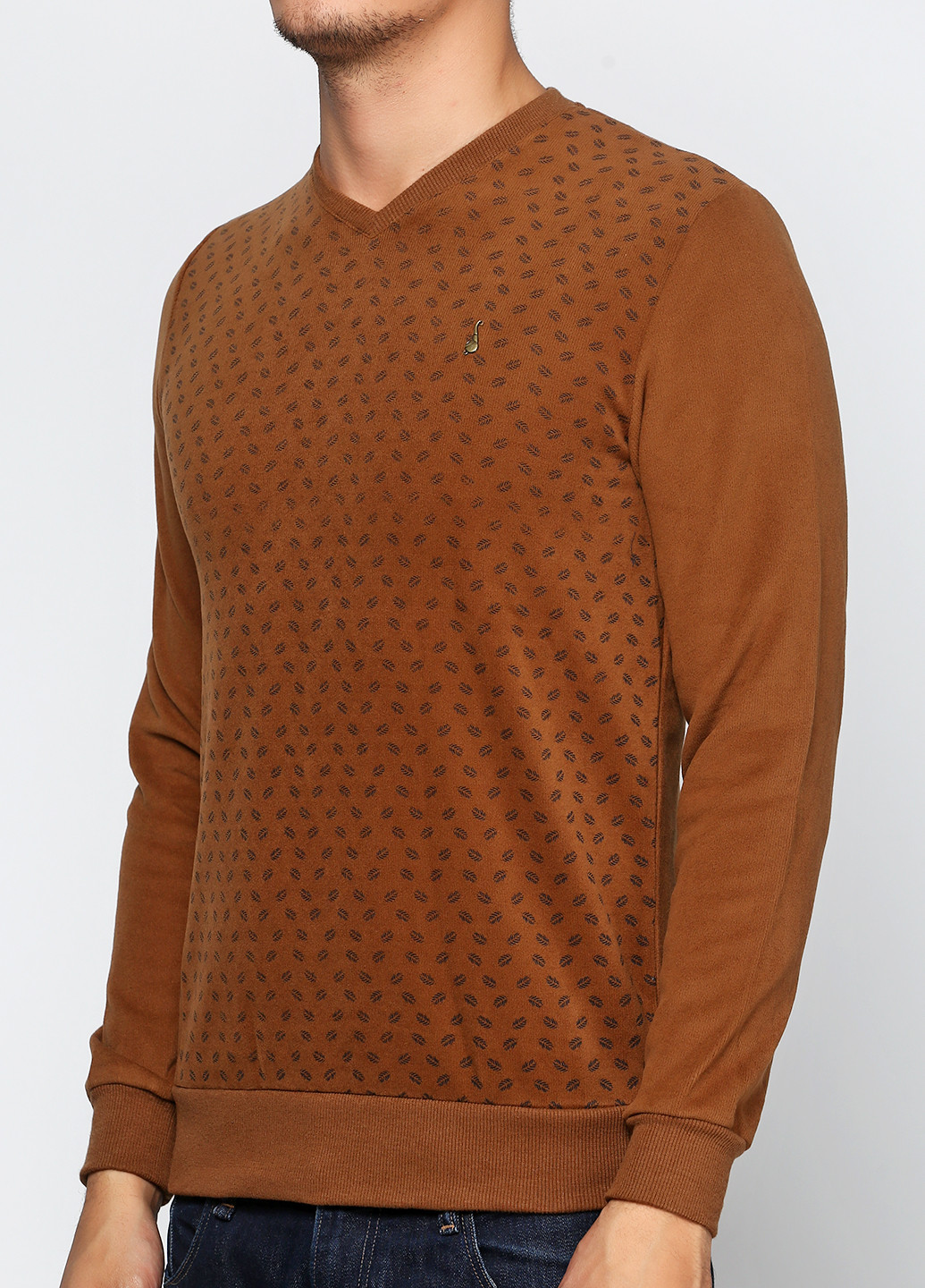 Горчичный демисезонный пуловер пуловер DKM