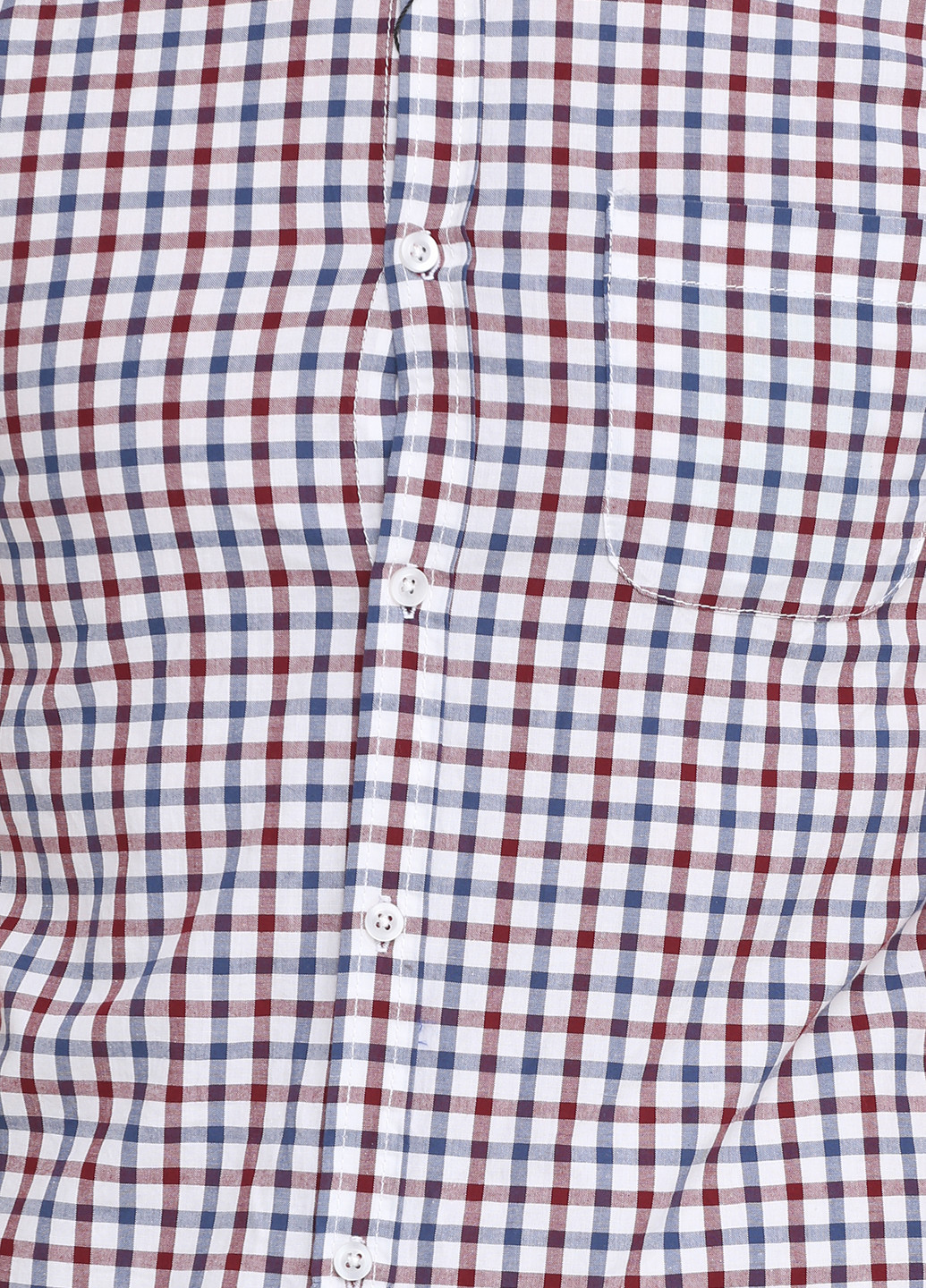 Белая кэжуал рубашка в клетку Primark с коротким рукавом