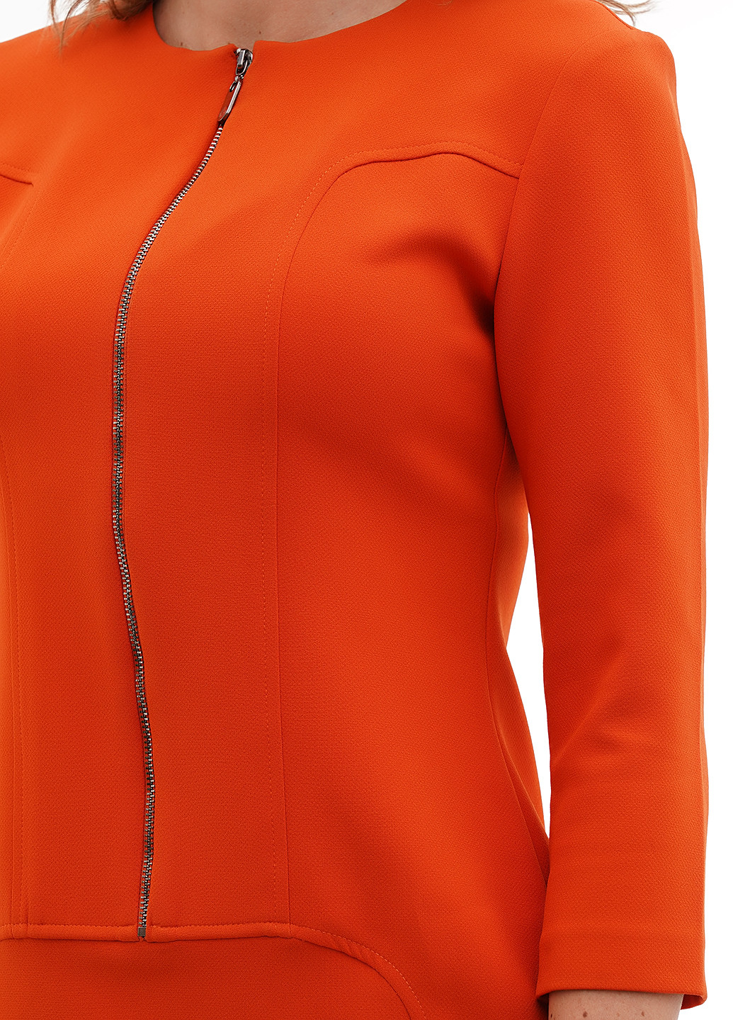 Помаранчева кежуал сукня футляр Sassofono однотонна