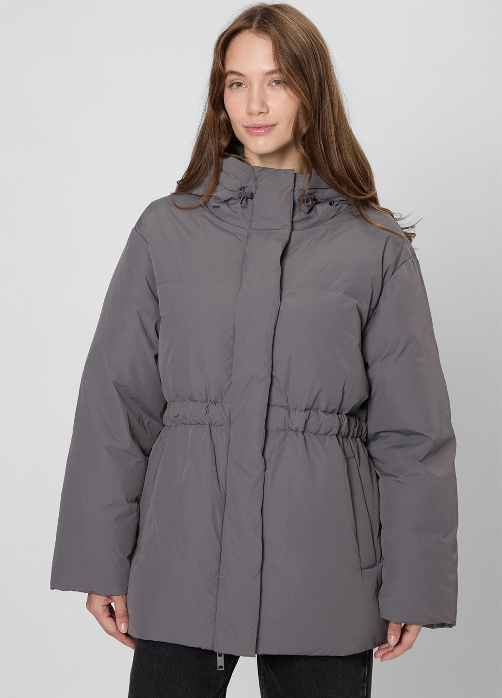 Серый зимний Пуховик PRPY