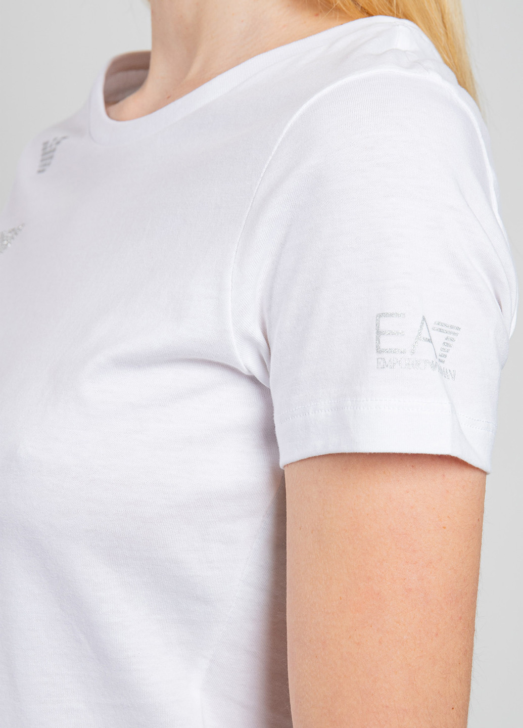 Біла літня футболка EA7