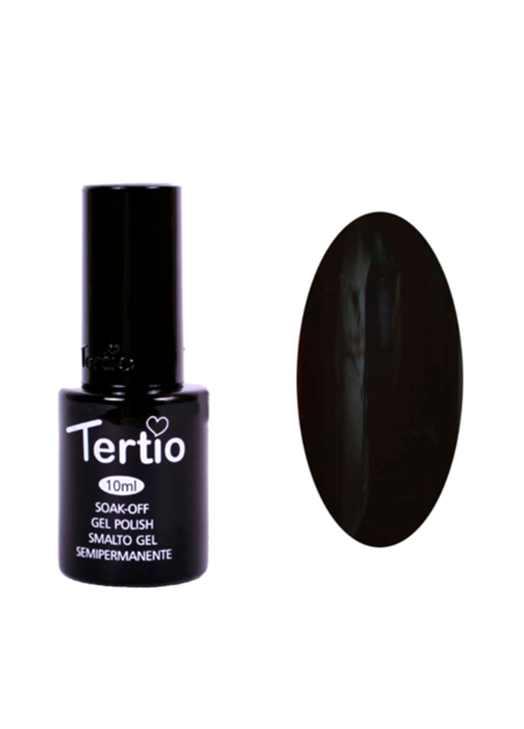 Гель-лак №12 (черная эмаль), 10 мл Tertio (49593918)