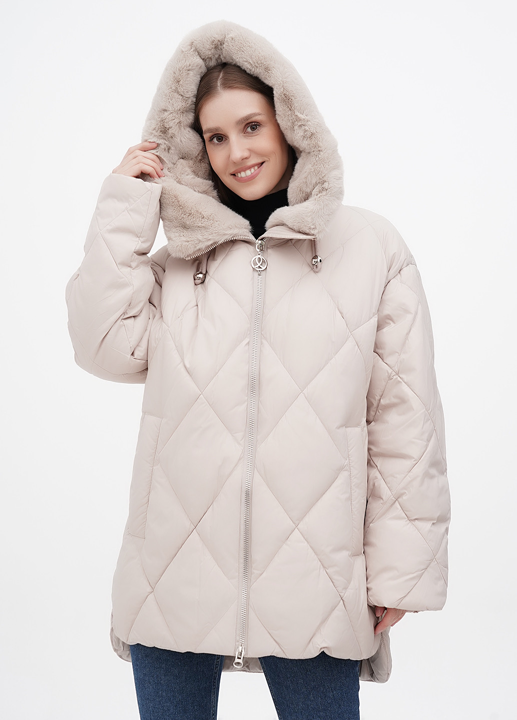 Молочна зимня куртка BAIYTBLIY
