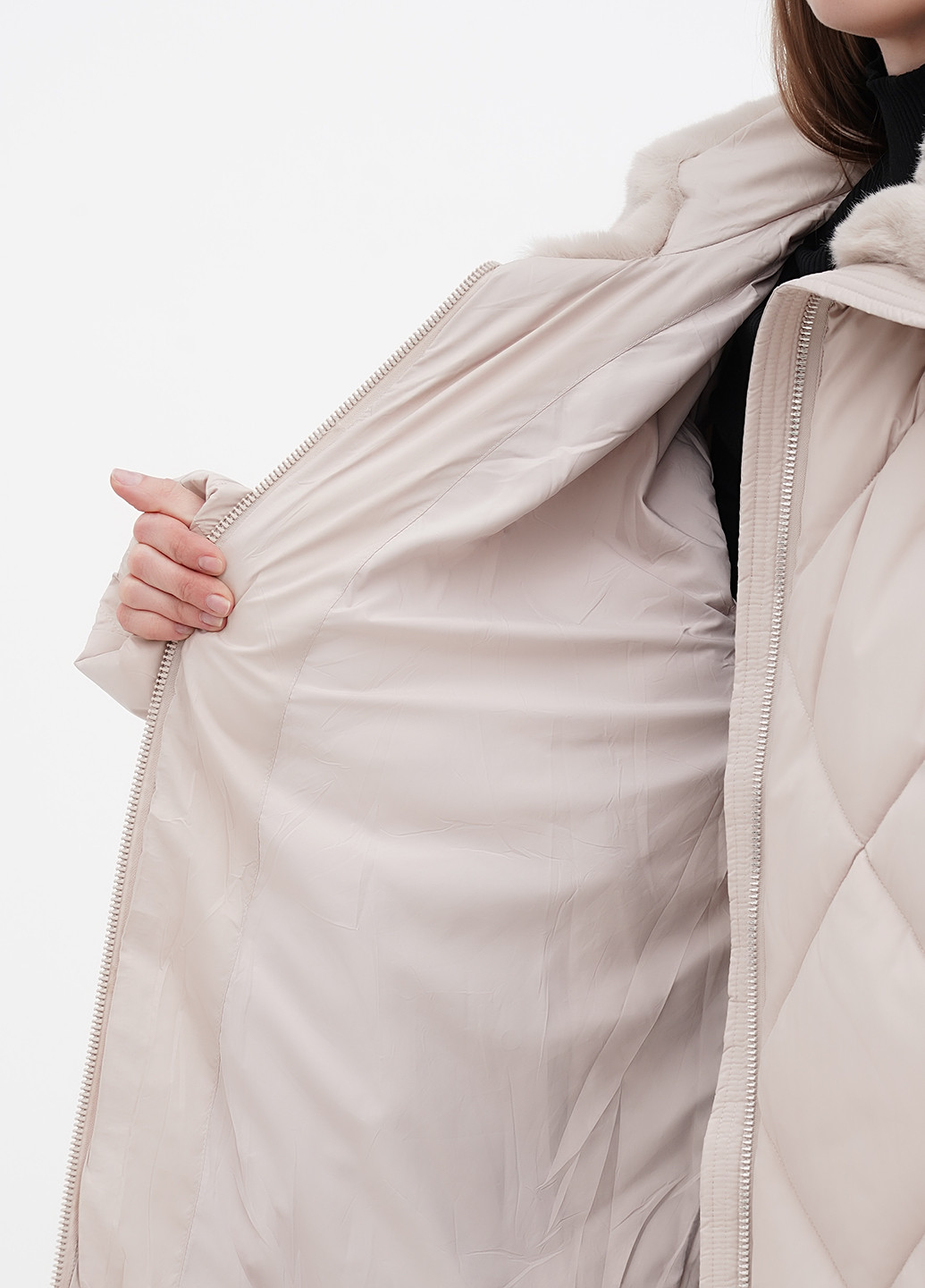 Молочна зимня куртка BAIYTBLIY