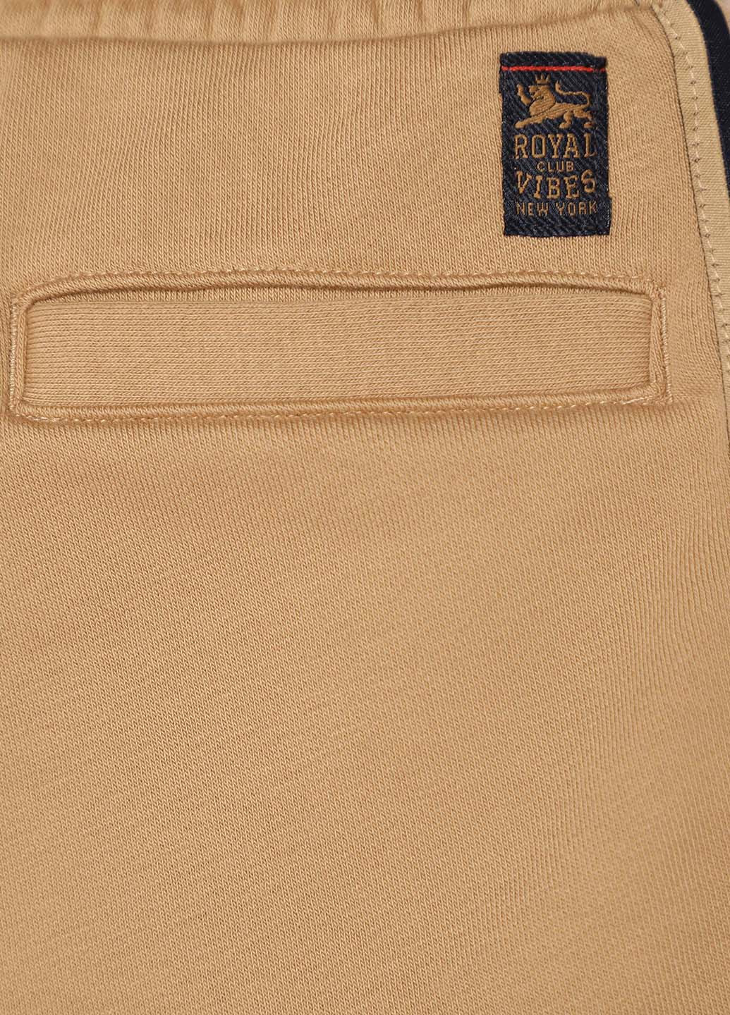 Бежевые кэжуал, спортивные демисезонные брюки джоггеры Original Marines