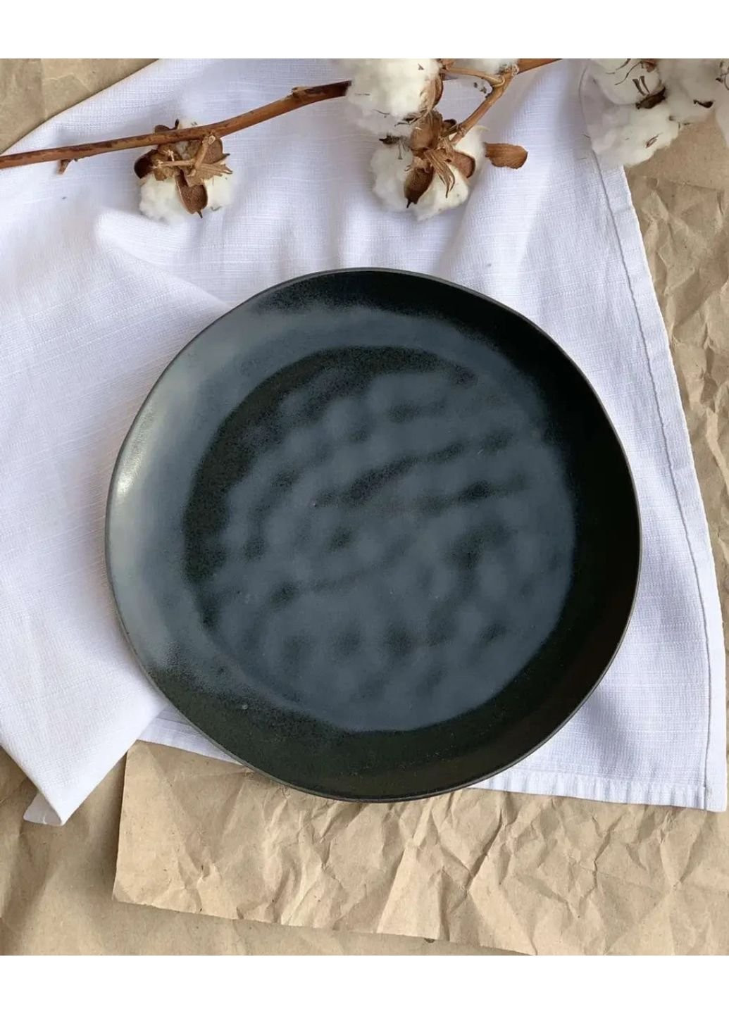 Тарелка обеденная Sand Space Total Graphite Г-240 24 см No Brand (253611393)