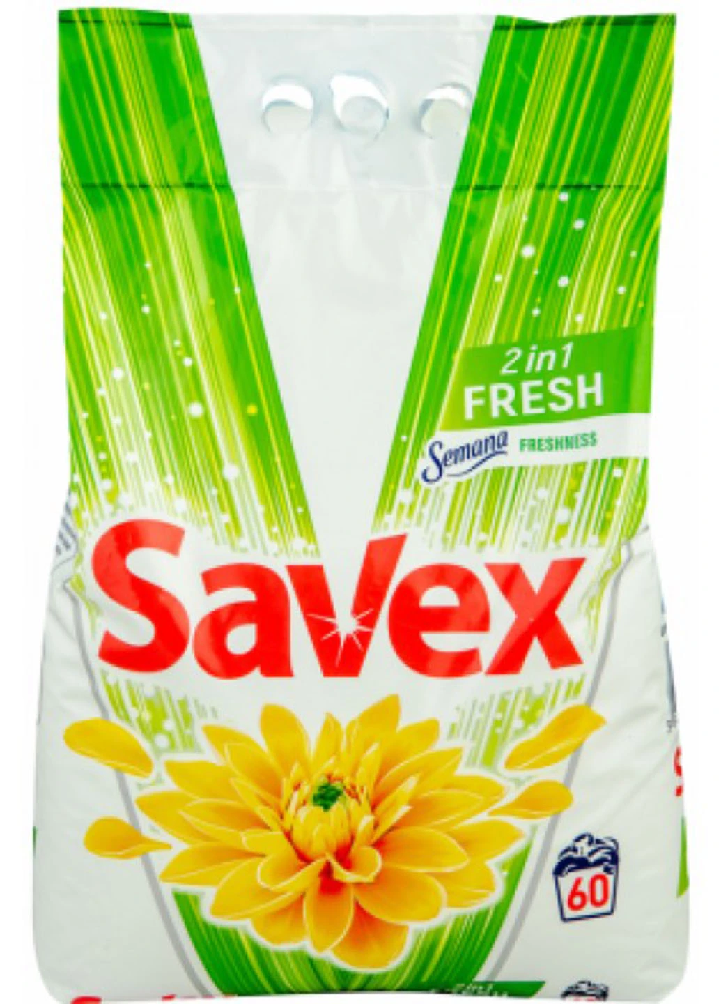 Стиральный порошок 2in1 Fresh Универсал, 6 кг 60 Стирок Savex (254211731)