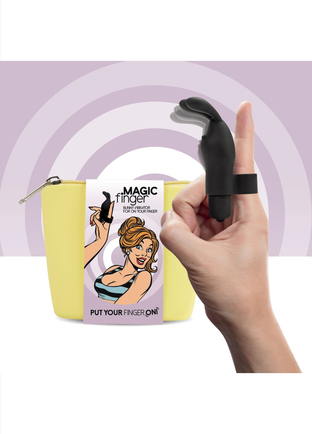 Вібратор на палець Magic Finger Vibrator Black FeelzToys (251251052)