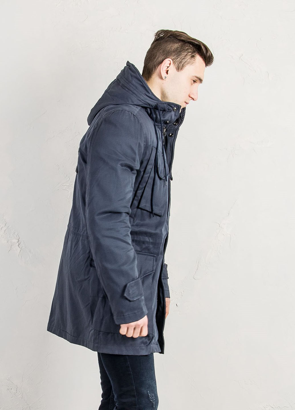 Темно-синя демісезонна куртка Antony Morato