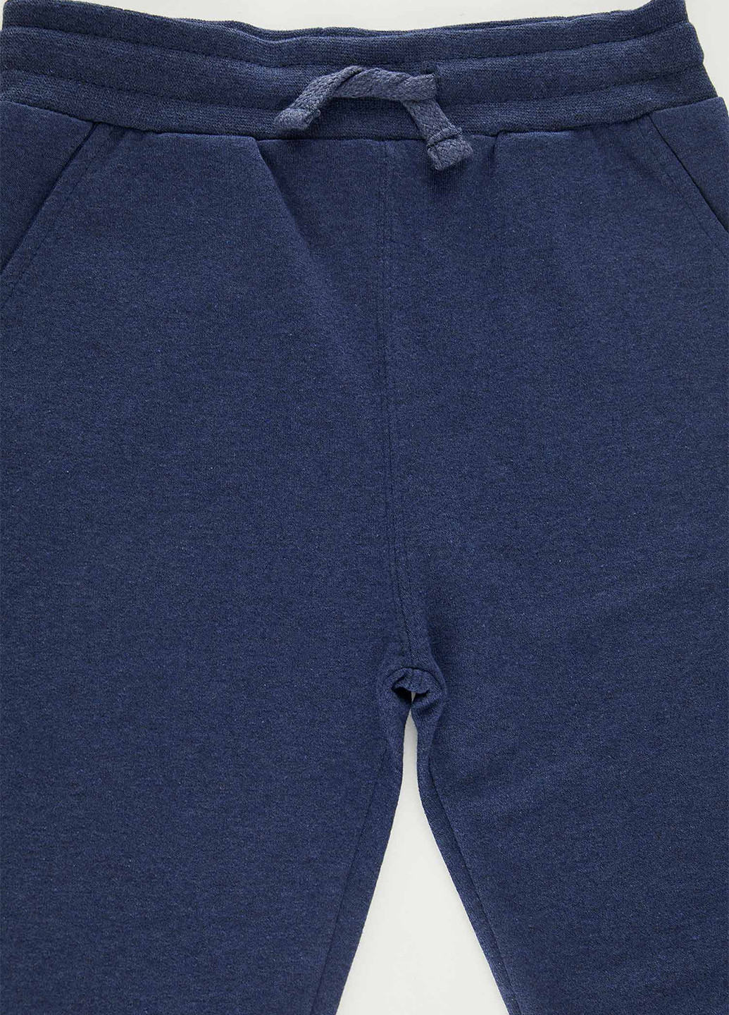 Костюм(худи, брюки) DeFacto брючный серо-синий спортивный полиэстер, футер