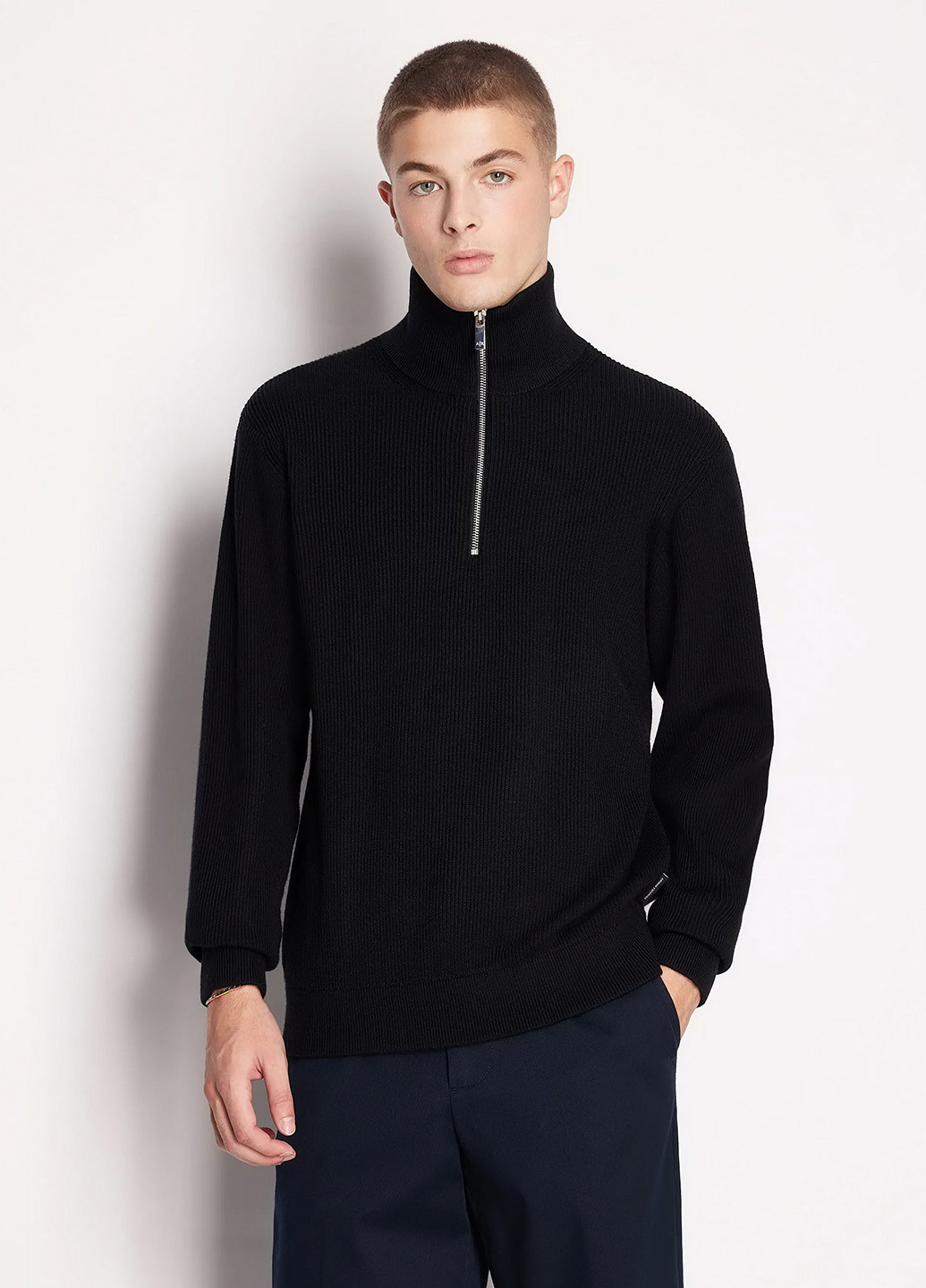 Темно-синий демисезонный светр Armani Exchange