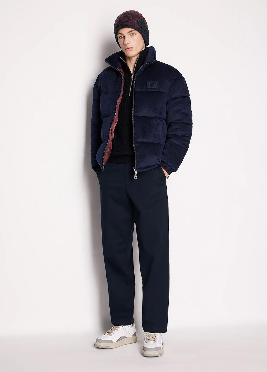 Темно-синий демисезонный светр Armani Exchange