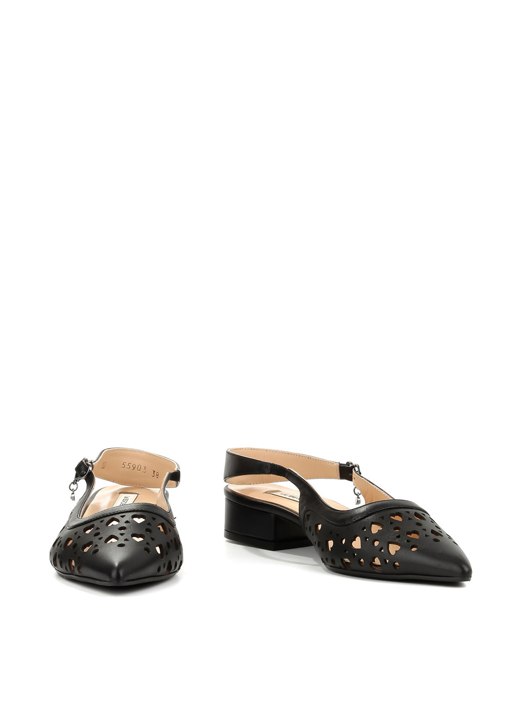 Le'BERDES Туфлі слінгбекі чорний з натуральна шкіра, україна — літо (360795504)