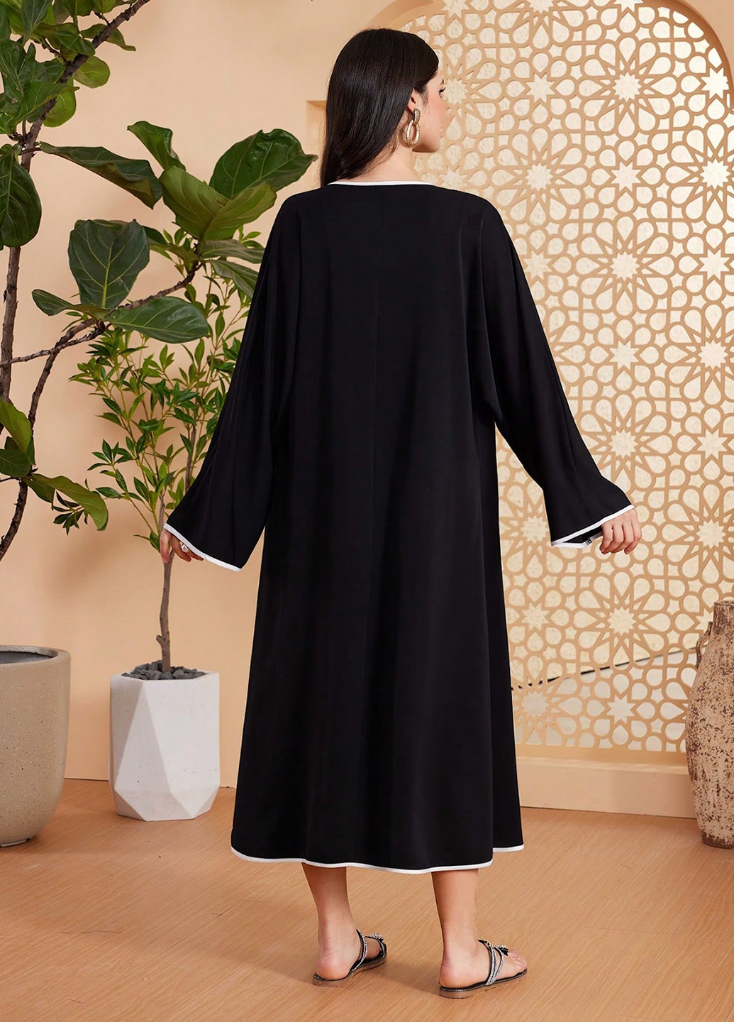 Чорний демісезонний комплект (кардиган, спідниця) SHEIN