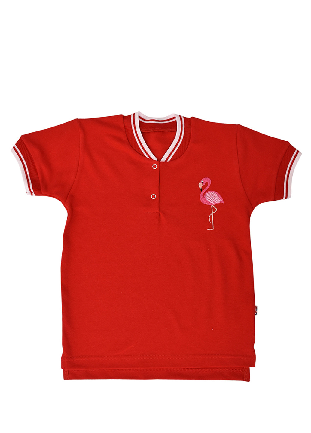 Красная летняя футболка с коротким рукавом Бома