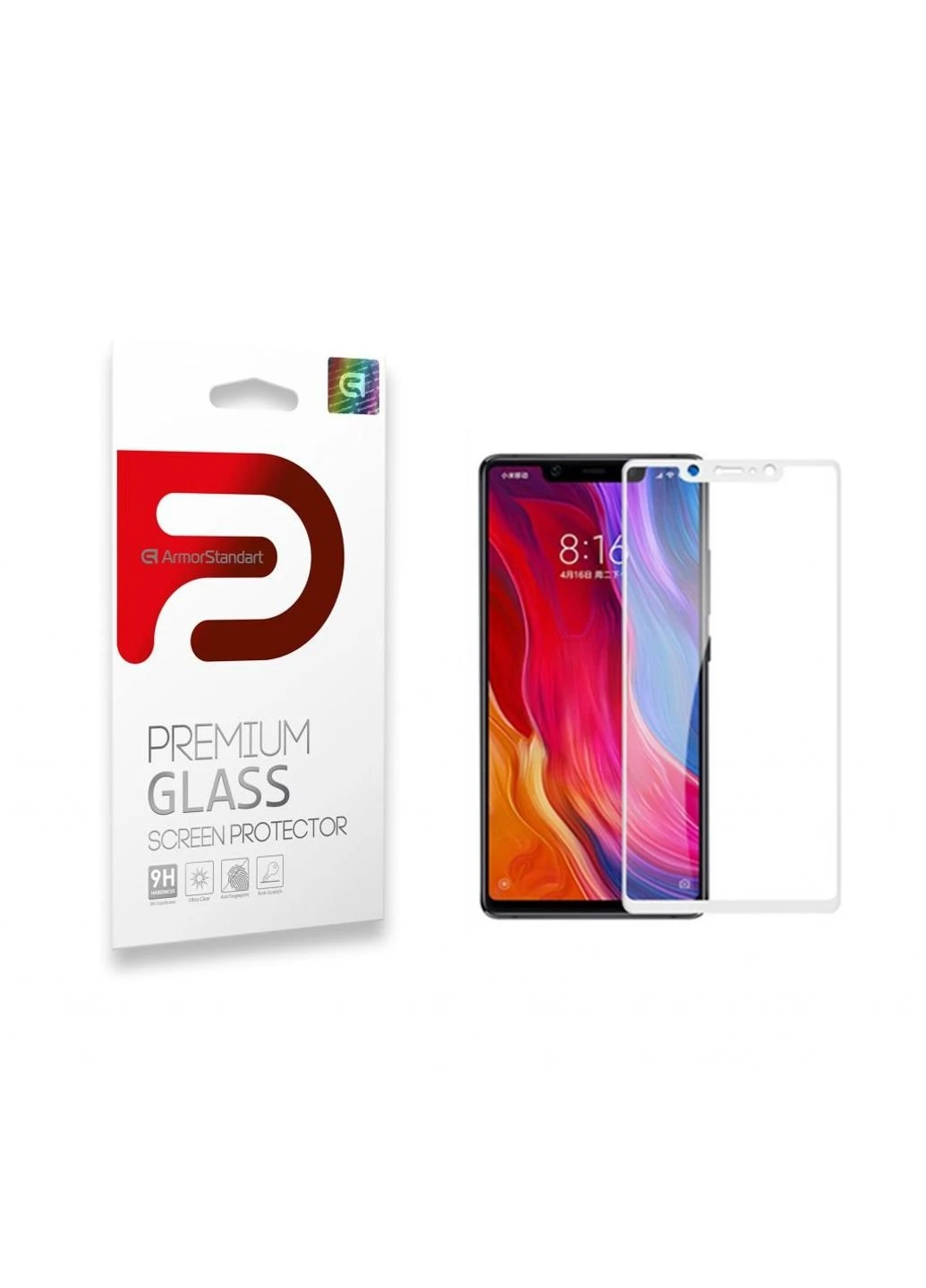 Скло захисне для Xiaomi Mi 8 SE White (ARM52304) ArmorStandart (252371063)