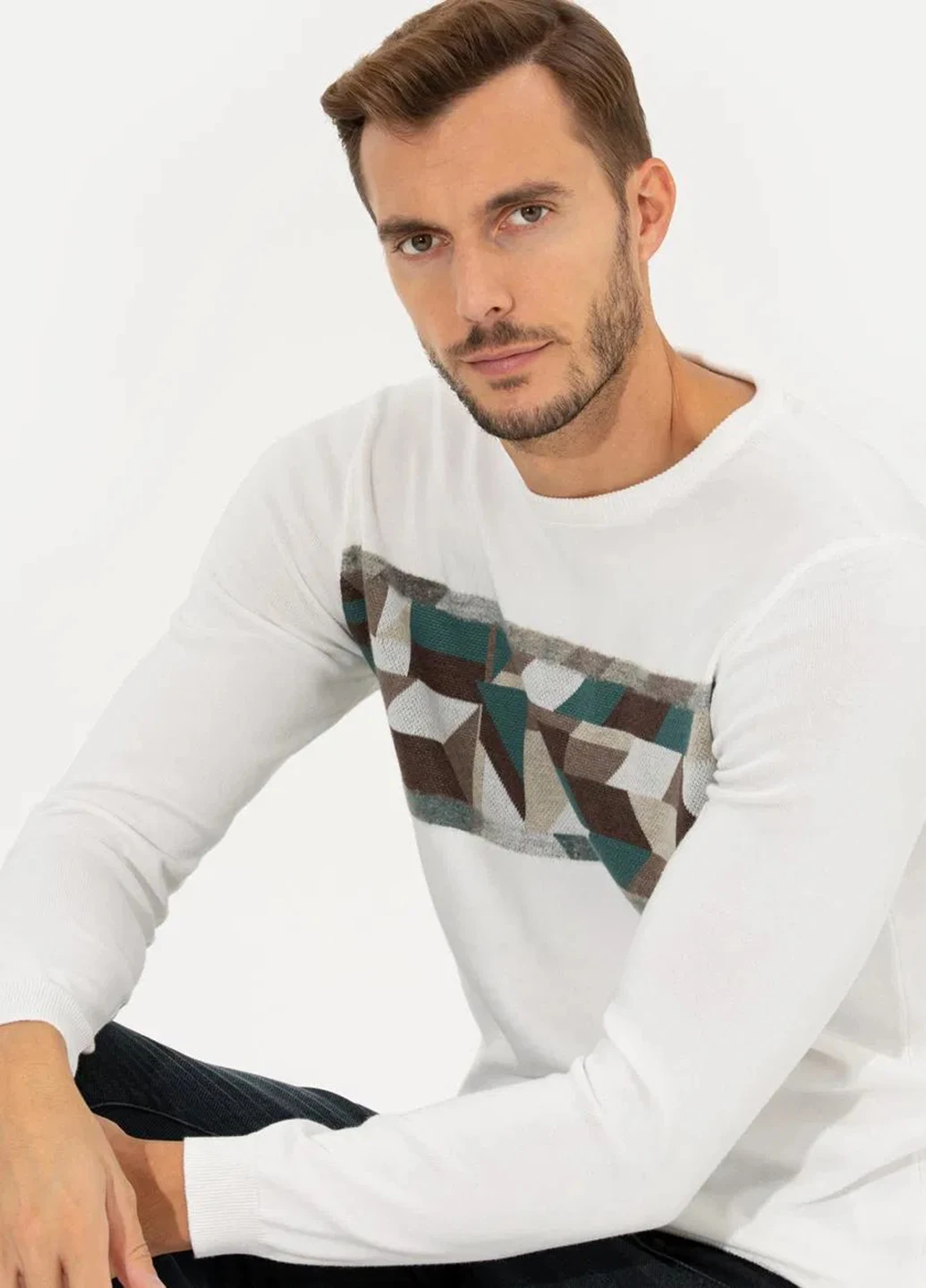 Молочний демісезонний джемпер джемпер Pierre Cardin