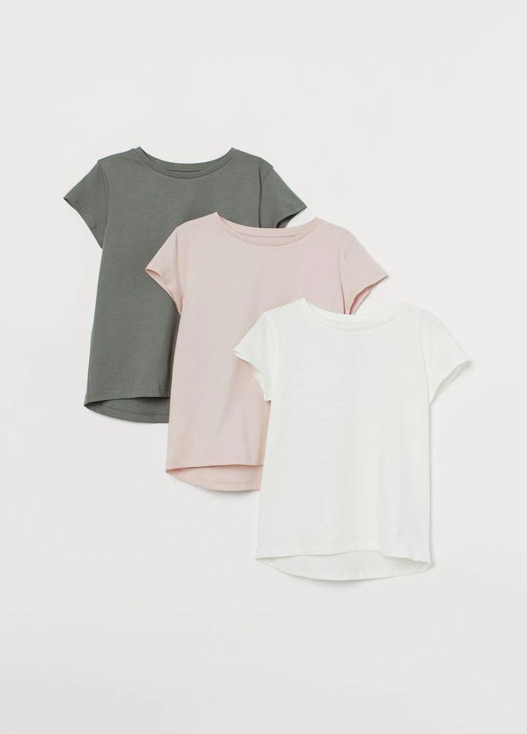 Белая летняя футболка H&M
