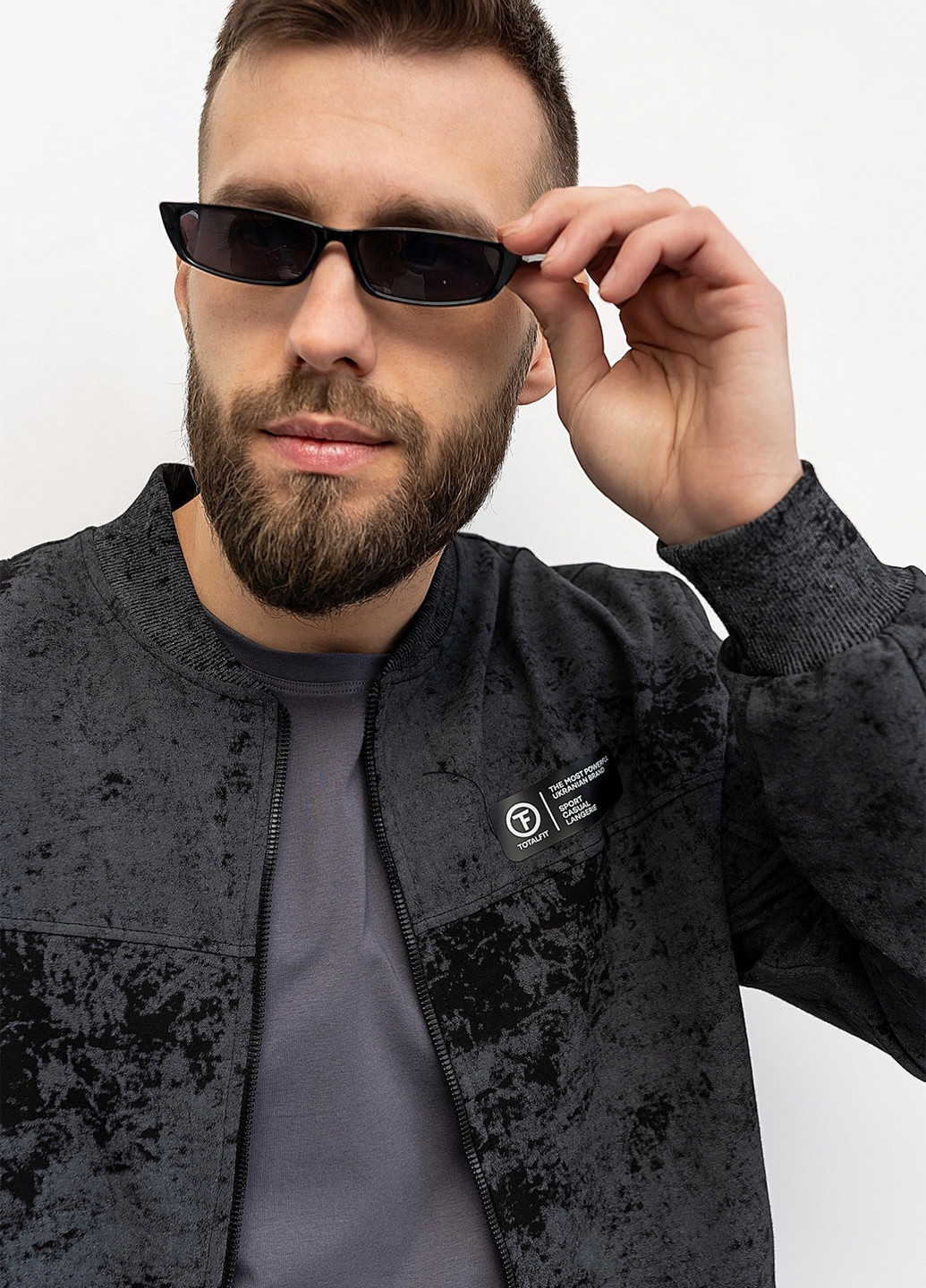 Бомбер TOTALFIT на блискавці (325850217)