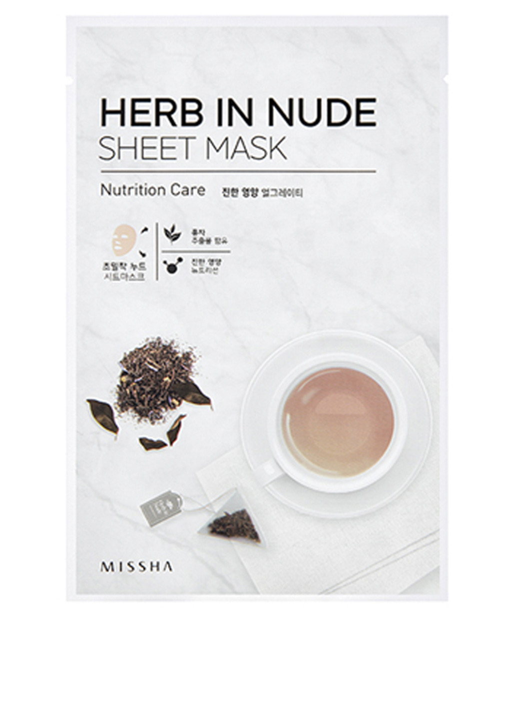 Маска для обличчя поживна Herb In Nude, 23 г MISSHA (184345865)